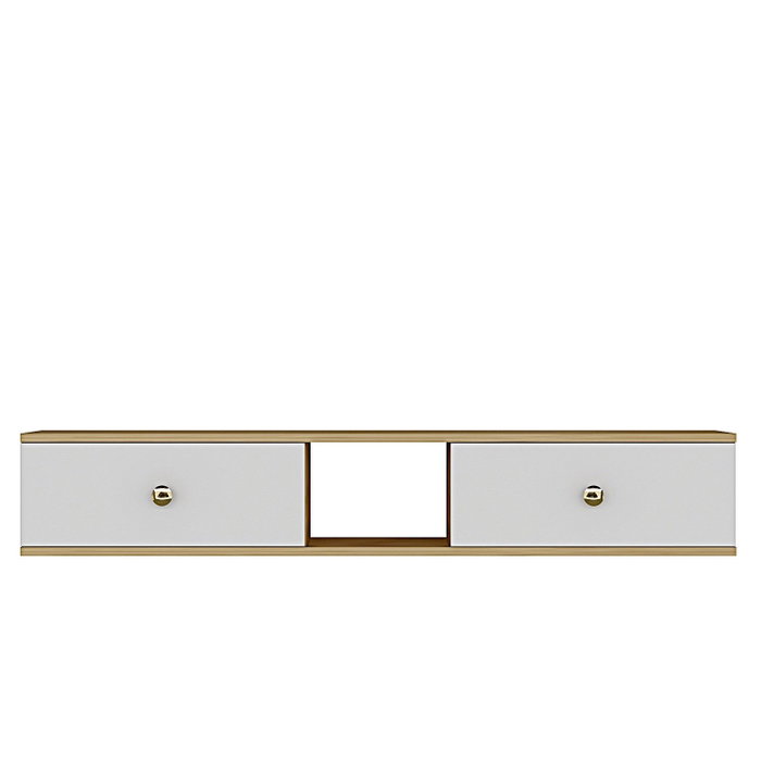 Hanah Home Zuzu 150 Soporte para TV Roble Zafiro y Blanco